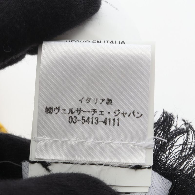 Versace Shawl Wool Silk Scarf Women's Used A