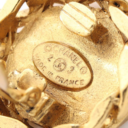 Chanel Earring Coco Mark GP (gold Plated) Earring Ladies Used B