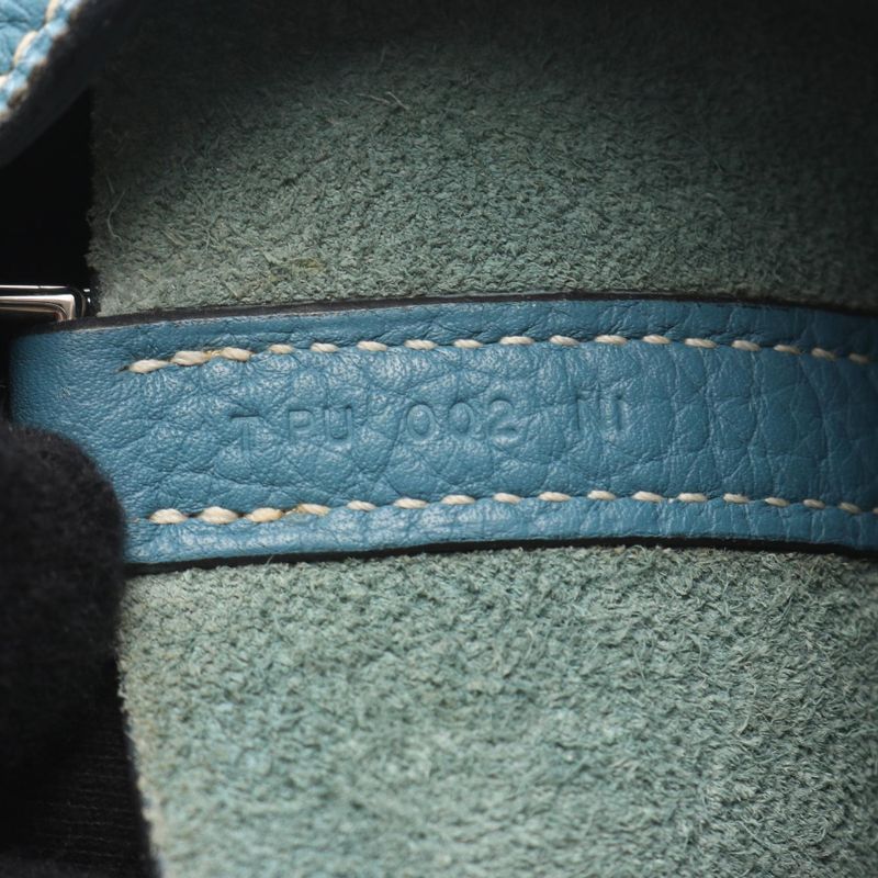 Hermes Handbag Picotin Lock PM Blue Jean Leather Picotin Lock PM Blue Jean