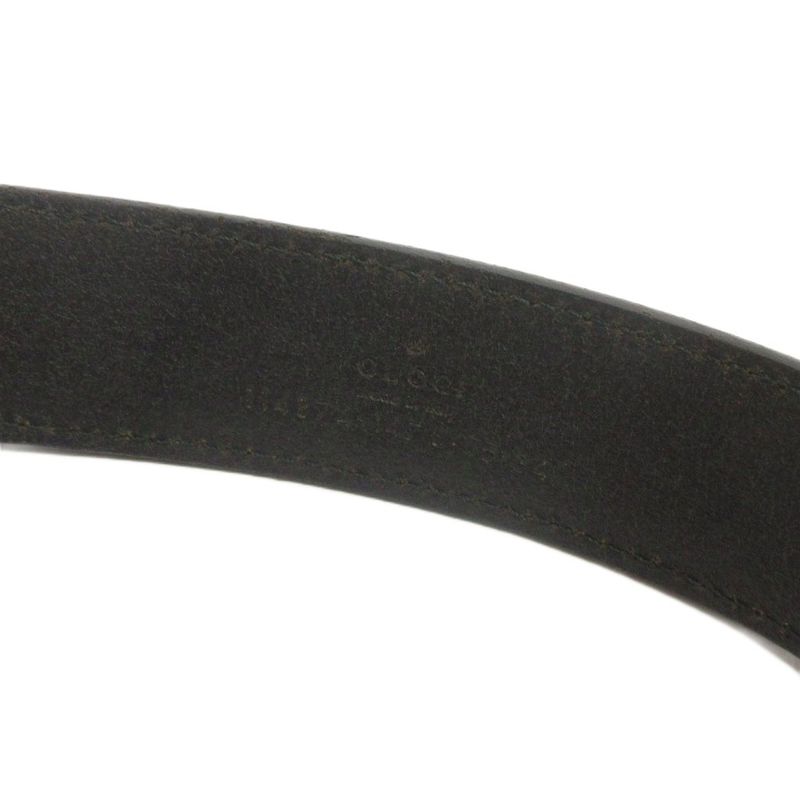 Gucci Interlocking GG Belt Leather Black • FF