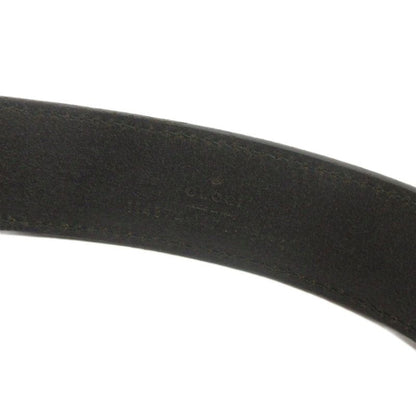 Gucci Interlocking GG Belt Leather Black • FF