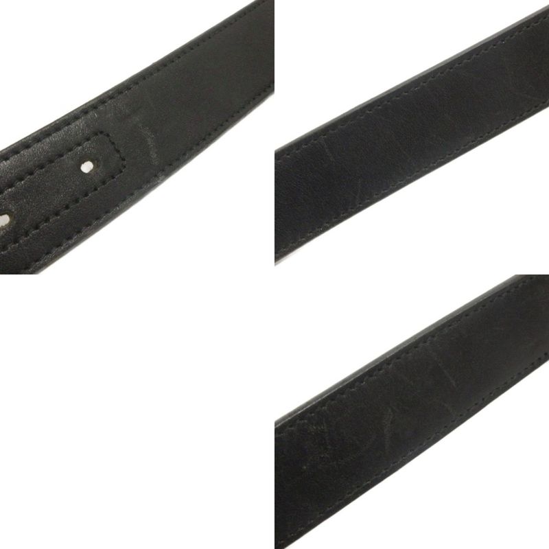 Gucci Interlocking GG Belt Leather Black • FF