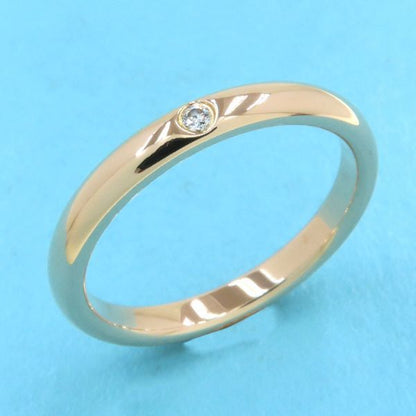 Tiffany & Co Stacking Band Ring 1P Diamond #15 []