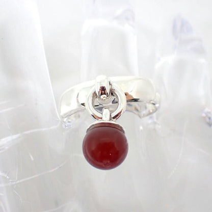 Tiffany & Co 925 Ball Dangle Agate Ring No 12 J126-5