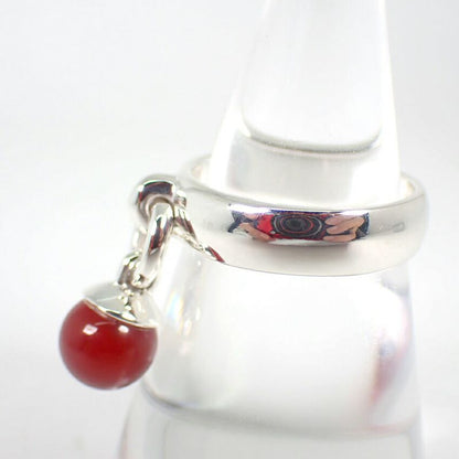 Tiffany & Co 925 Ball Dangle Agate Ring No 12 J126-5