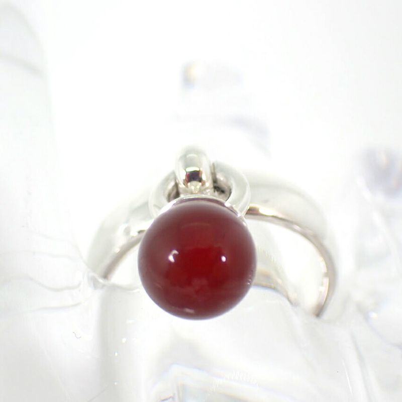 Tiffany & Co 925 Ball Dangle Agate Ring No 12 J126-5
