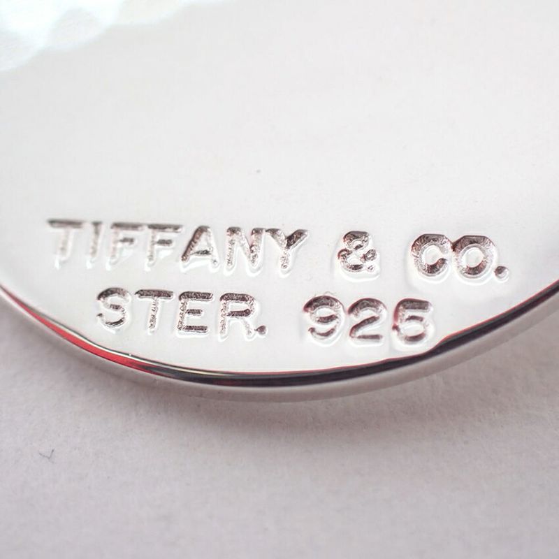 Tiffany & Co 925 Tiffany & Co Round Tag Key Ring J126-4