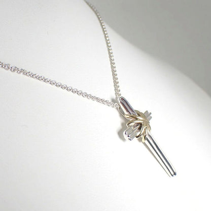 Tiffany & Co 925 750 Signature Cross Necklace J126-2