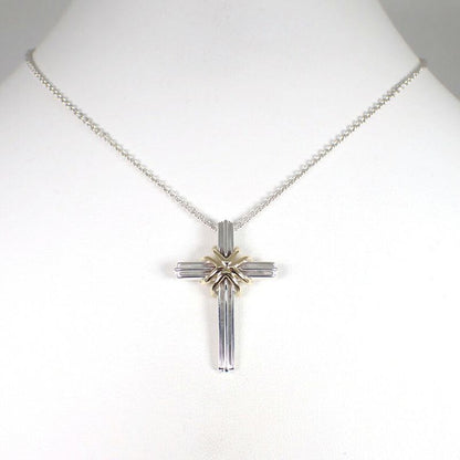 Tiffany & Co 925 750 Signature Cross Necklace J126-2