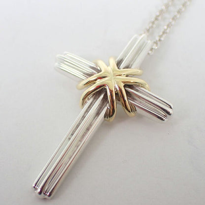 Tiffany & Co 925 750 Signature Cross Necklace J126-2