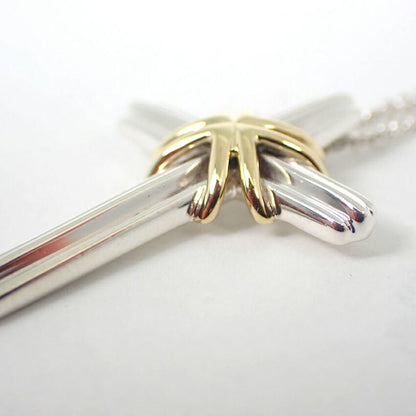 Tiffany & Co 925 750 Signature Cross Necklace J126-2