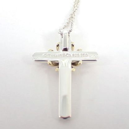 Tiffany & Co 925 750 Signature Cross Necklace J126-2