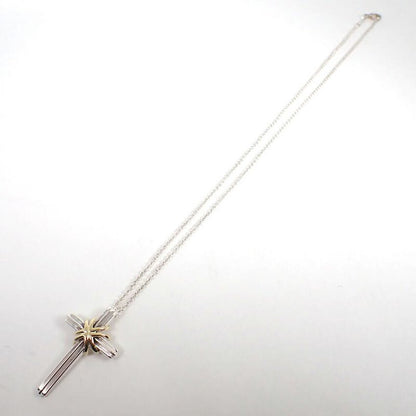 Tiffany & Co 925 750 Signature Cross Necklace J126-2