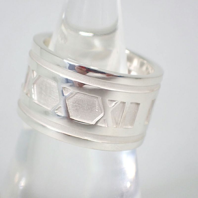 Tiffany & Co 925 Atlas Wide Ring No 13 J126-9
