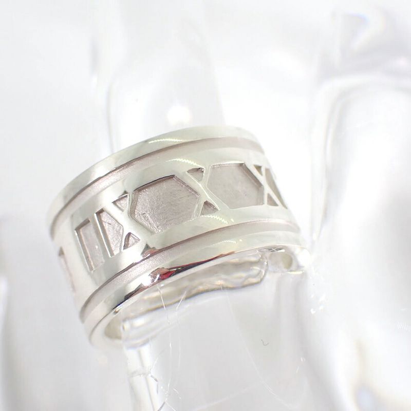 Tiffany & Co 925 Atlas Wide Ring No 13 J126-9
