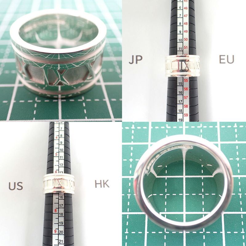 Tiffany & Co 925 Atlas Wide Ring No 13 J126-9