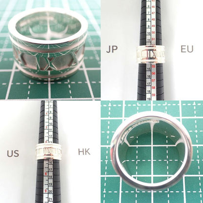 Tiffany & Co 925 Atlas Wide Ring No 13 J126-9