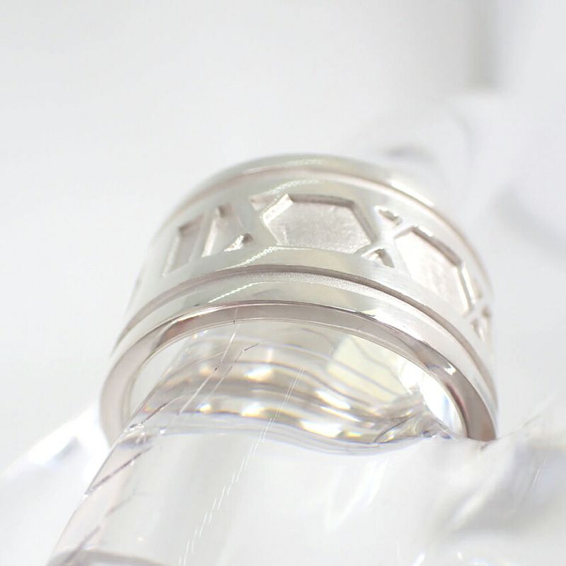 Tiffany & Co 925 Atlas Wide Ring No 13 J126-9