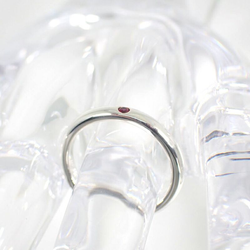 Tiffany & Co 925 Ruby Stacking Band Ring No 9 J126-7