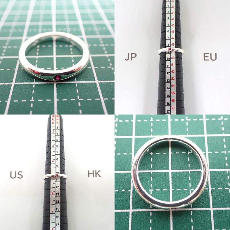 Tiffany & Co 925 Ruby Stacking Band Ring No 9 J126-7