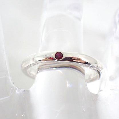 Tiffany & Co 925 Ruby Stacking Band Ring No 9 J126-7