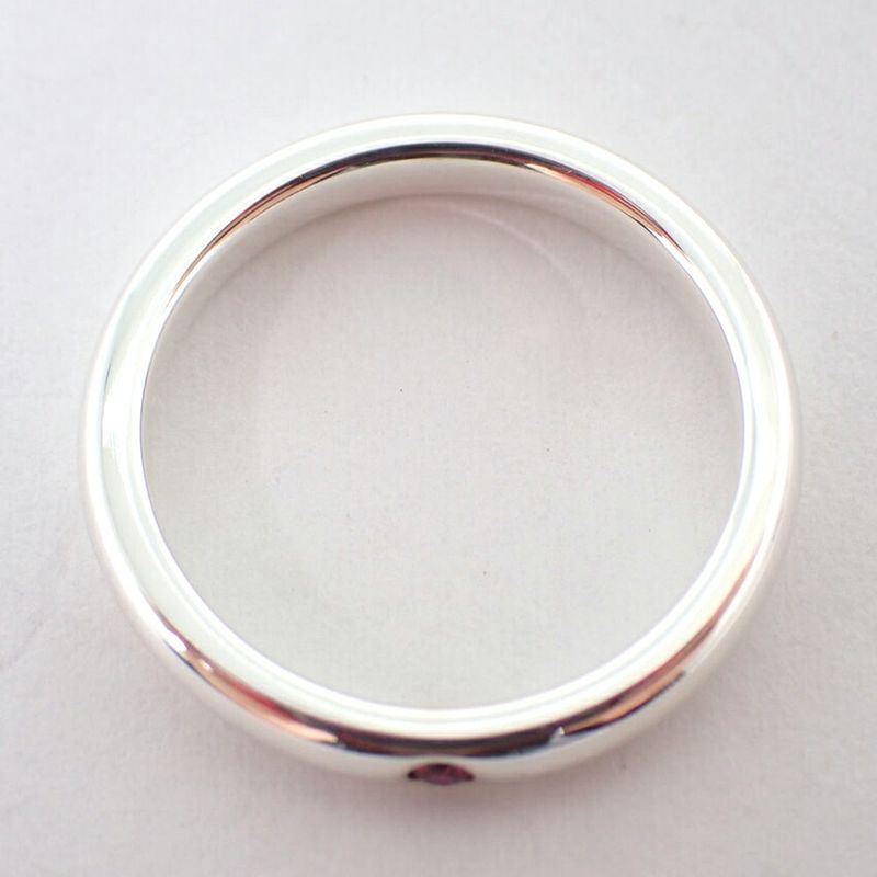 Tiffany & Co 925 Ruby Stacking Band Ring No 9 J126-7