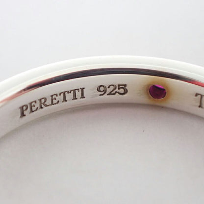 Tiffany & Co 925 Ruby Stacking Band Ring No 9 J126-7