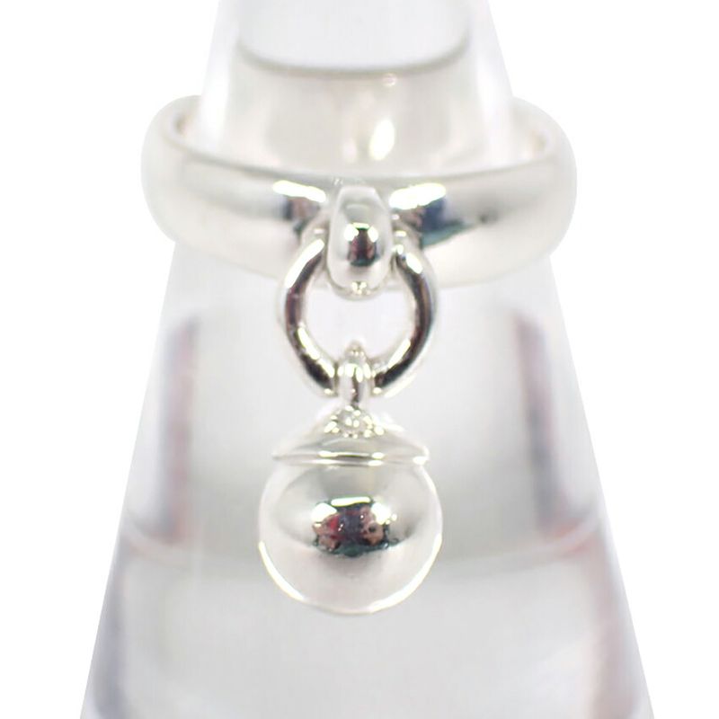 Tiffany & Co 925 Ball Dangle Silver Ring No 12 J126-6