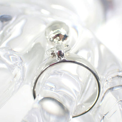 Tiffany & Co 925 Ball Dangle Silver Ring No 12 J126-6