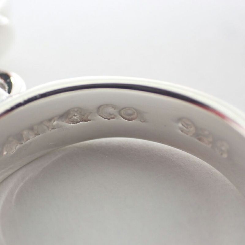 Tiffany & Co 925 Ball Dangle Silver Ring No 12 J126-6