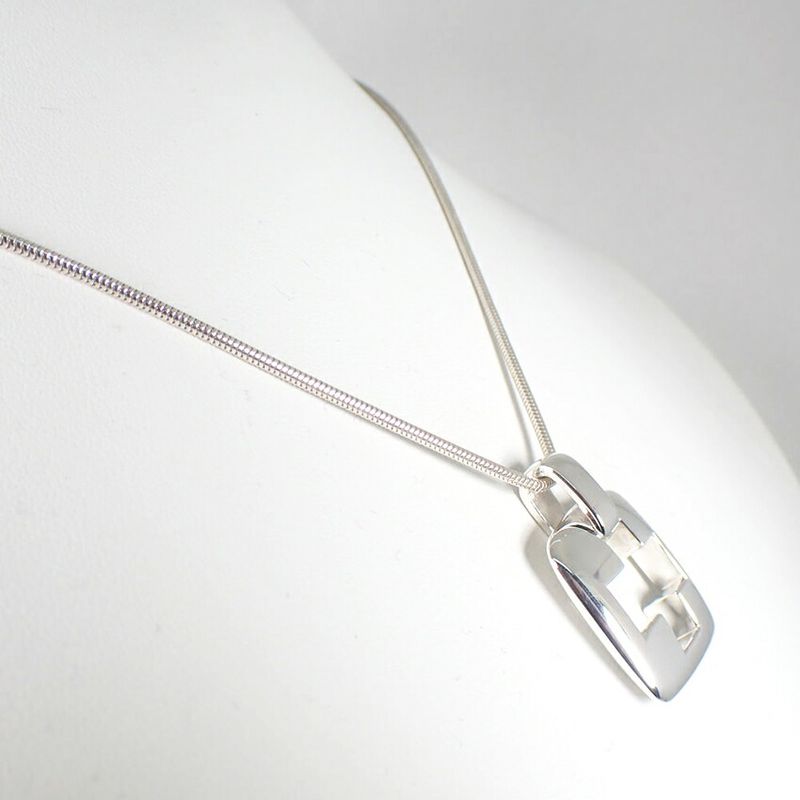 Tiffany & Co 925 Open Cross Pendant Necklace J126-1