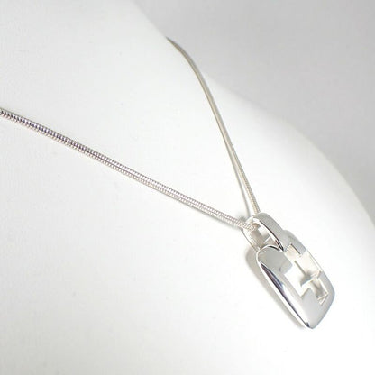 Tiffany & Co 925 Open Cross Pendant Necklace J126-1