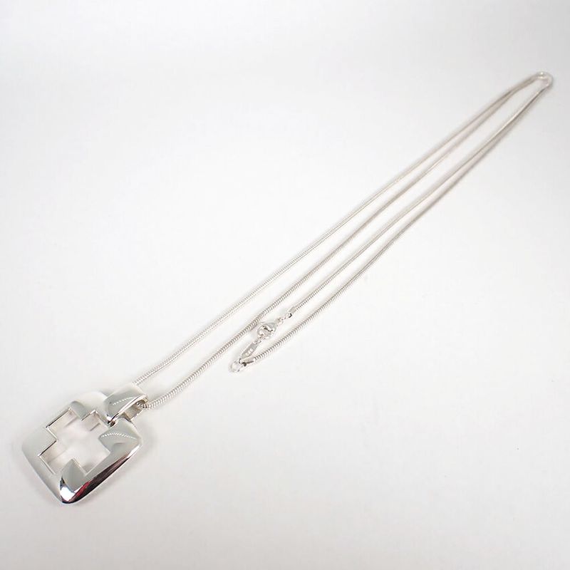 Tiffany & Co 925 Open Cross Pendant Necklace J126-1