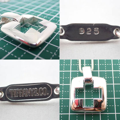 Tiffany & Co 925 Open Cross Pendant Necklace J126-1