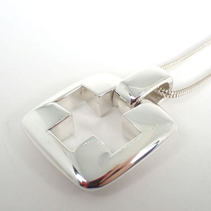 Tiffany & Co 925 Open Cross Pendant Necklace J126-1