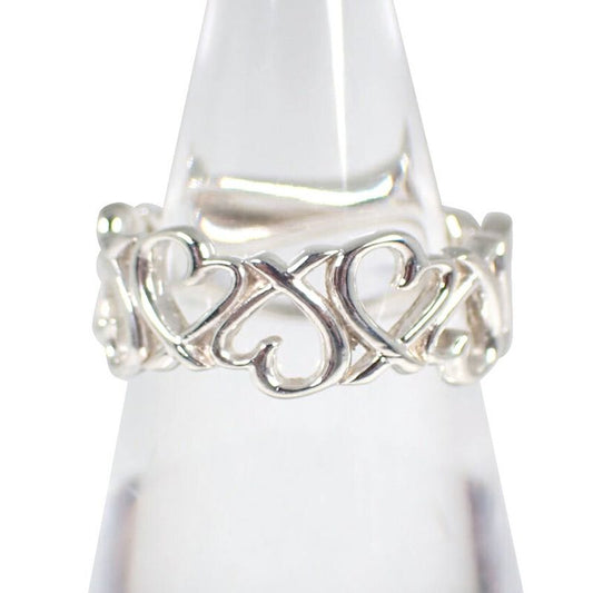 Tiffany & Co 925 Triple Loving Heart Ring No 11 J126-13