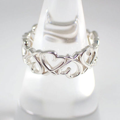Tiffany & Co 925 Triple Loving Heart Ring No 11 J126-13
