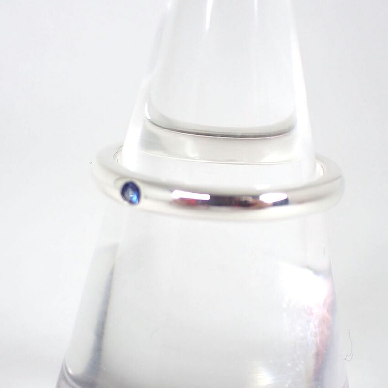 Tiffany & Co925 Sapphire Stacking Band Ring No 10 J126-12