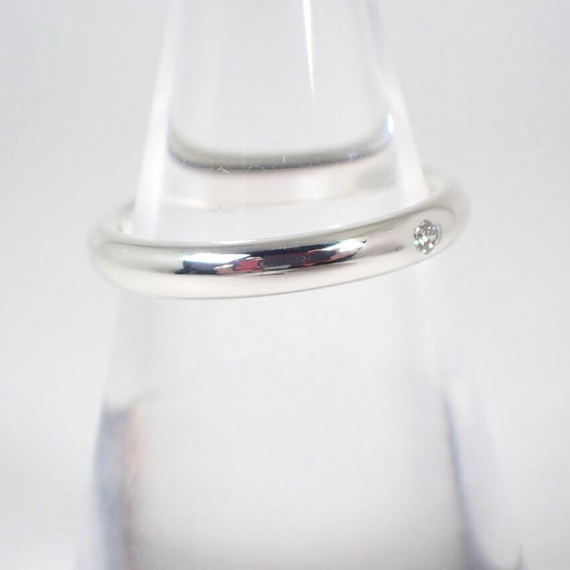 Tiffany & Co 925 Diamond Stacking Band Ring No 8 J126-11