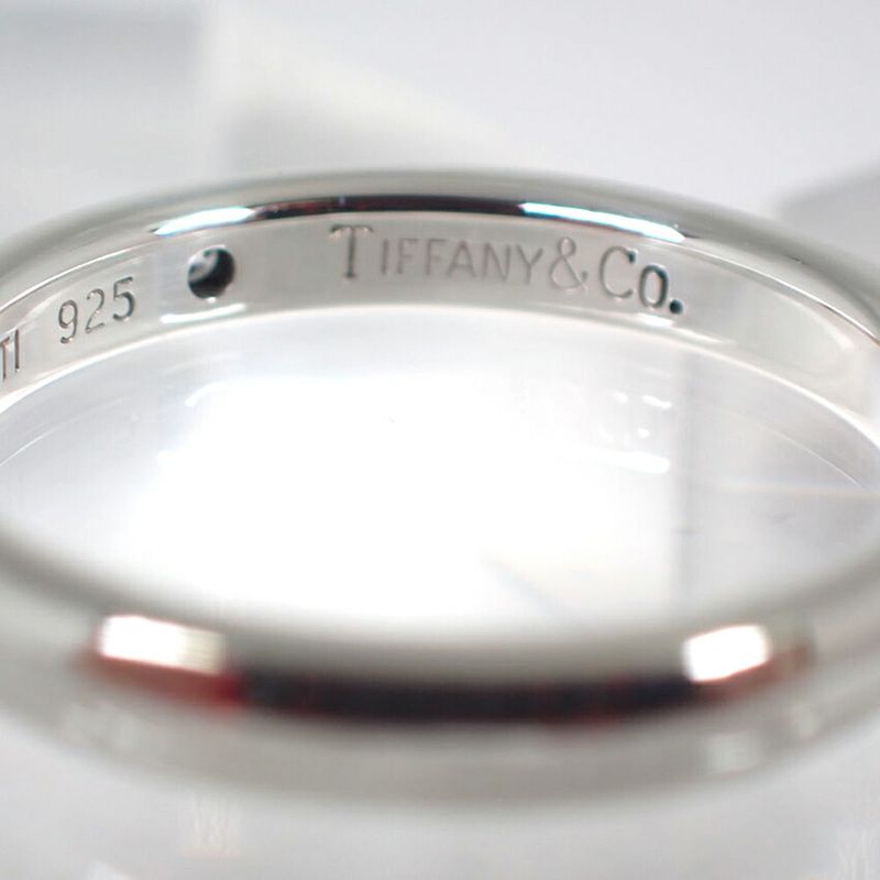 Tiffany & Co 925 Diamond Stacking Band Ring No 8 J126-11