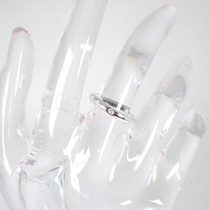 Tiffany & Co 925 Diamond Stacking Band Ring No 8 J126-11