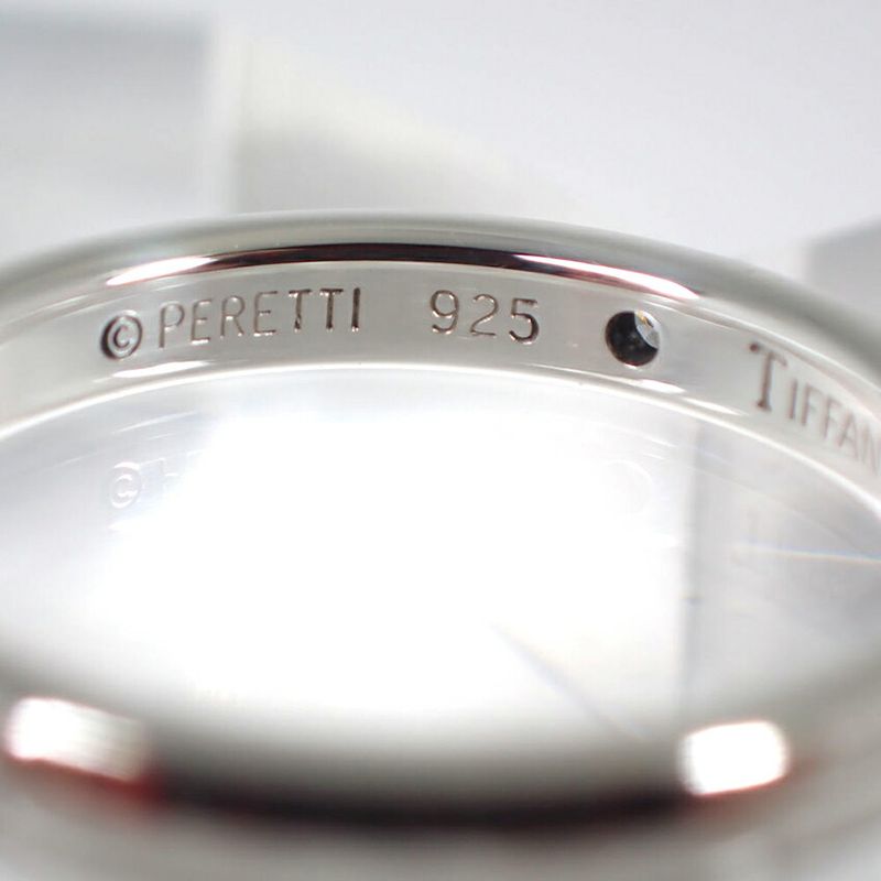 Tiffany & Co 925 Diamond Stacking Band Ring No 8 J126-11