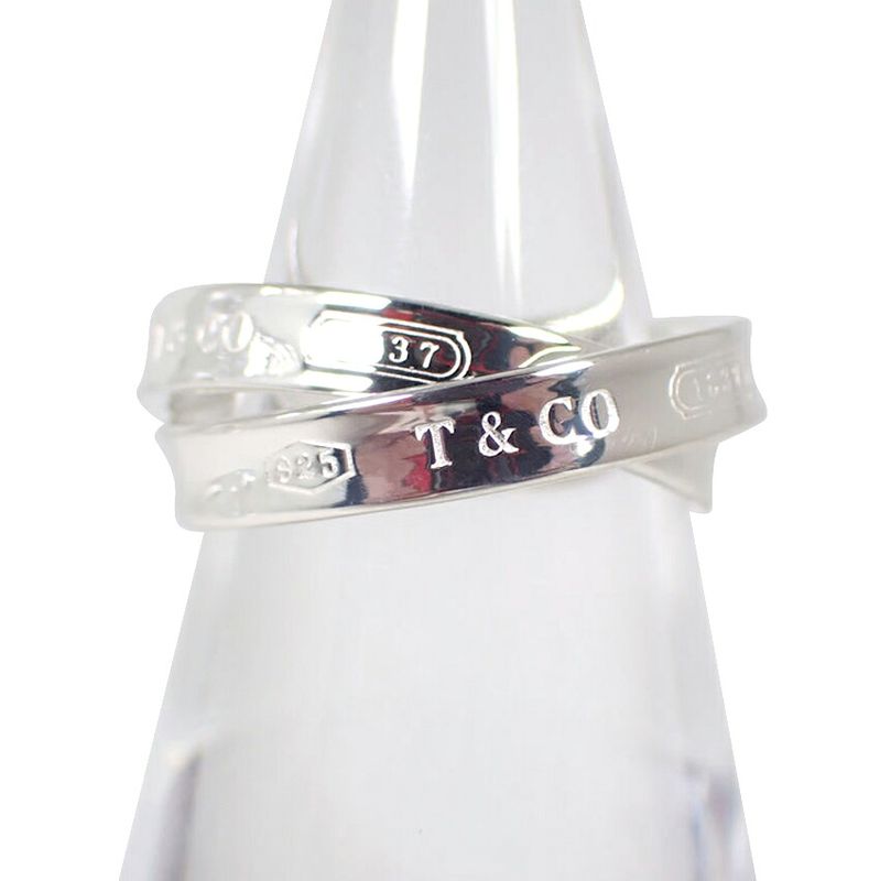 Tiffany & Co925 1837 Interlocking Circle Ring No 8 J126-15