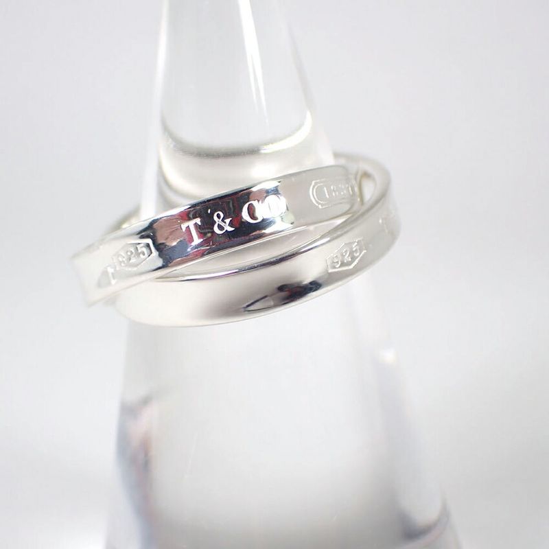 Tiffany & Co925 1837 Interlocking Circle Ring No 8 J126-15