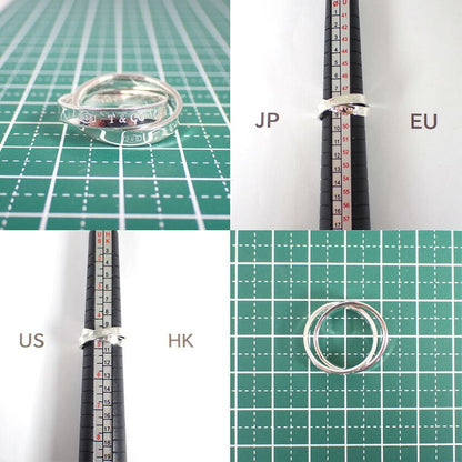 Tiffany & Co925 1837 Interlocking Circle Ring No 8 J126-15