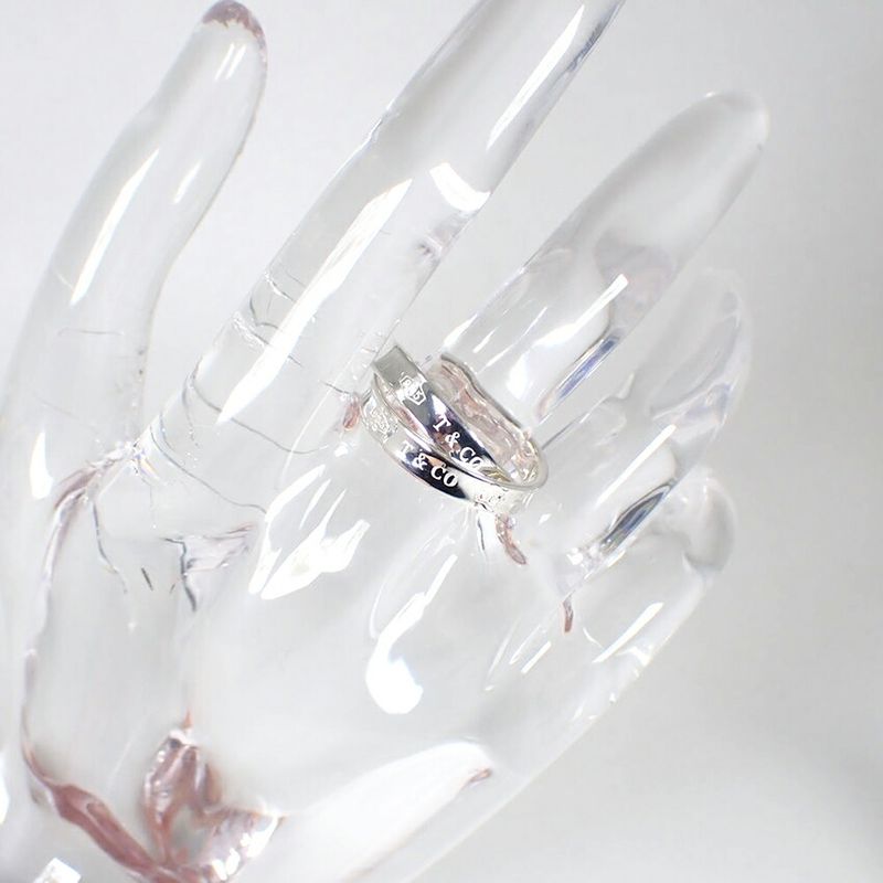 Tiffany & Co925 1837 Interlocking Circle Ring No 8 J126-15