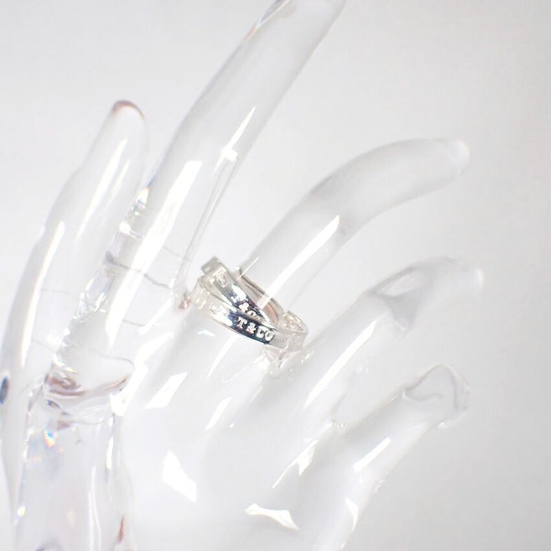 Tiffany & Co925 1837 Interlocking Circle Ring No 9 J126-14