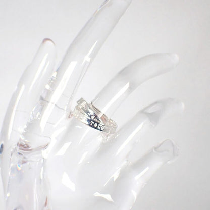 Tiffany & Co925 1837 Interlocking Circle Ring No 9 J126-14