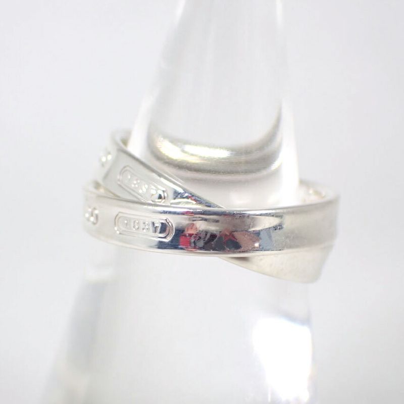 Tiffany & Co925 1837 Interlocking Circle Ring No 9 J126-14