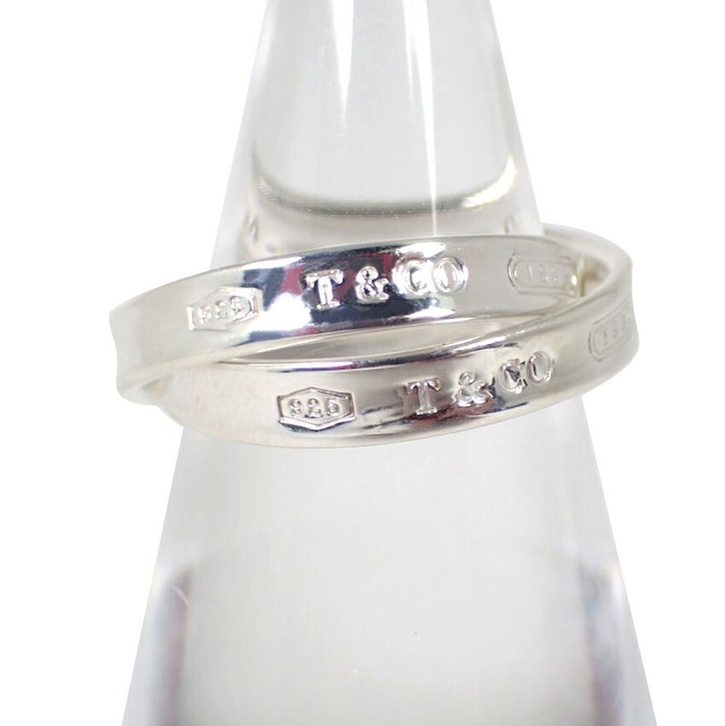 Tiffany & Co925 1837 Interlocking Circle Ring No 9 J126-14